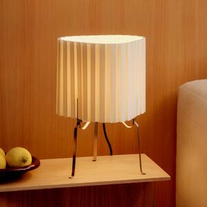 HAY Stolna lampa Hay Canelé, bijela, visina 37 cm, E14, tkanina, Bijela, Dnevni boravak/blagovaonica, Tkanina / tekstil