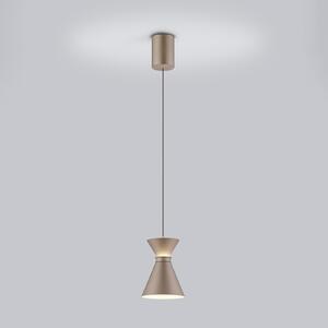 Helestra LED viseća svjetiljka LUK, smeđa, 1 žarulja, prigušljiva, prigušiva, Smeđa / hrđa, Kuhinja, Aluminij