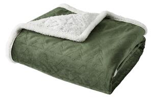 Zeleni prošiven prekrivač za bračni krevet 180x200 cm Christmas Tree – Catherine Lansfield