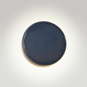 MARSET LED zidna svjetiljka Caramel, plava, Ø 28 cm, TRIAC, staklo, prigušiva, Plava, Dnevni boravak/blagovaonica, Staklo