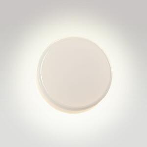 MARSET LED zidna svjetiljka Caramel, opal, Ø 38 cm, TRIAC, staklo, prigušiva, Bijela, Dnevni boravak/blagovaonica, Staklo