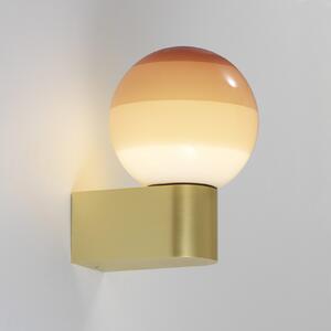 MARSET LED zidna svjetiljka s kratkim svjetlom A1, krem/mesing, prigušiva, Zlato / mjed, Dnevni boravak/blagovaonica, Metal, Metak