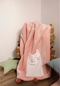 Ružičasta pamučna deka za bebe 75x120 cm Kitty – Mijolnir
