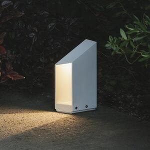 MARSET LED svjetiljka na postolju Domus, visina 26 cm, bijela, aluminij, prigušiva, Bijela, Aluminij