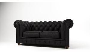 Sofa crni baršun 178 cm Cambridge - Ropez