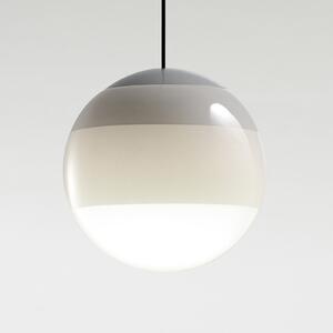 MARSET LED viseća svjetiljka kratko svjetlo Ø 20 cm bijela, prigušiva, Bijela, Dnevni boravak/blagovaonica, Staklo, Metak