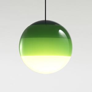 MARSET LED viseća svjetiljka kratko svjetlo Ø 13 cm zelena, prigušiva, Zelena, Dnevni boravak/blagovaonica, Staklo, Metak