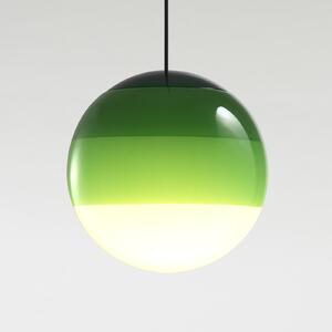 MARSET LED viseća svjetiljka kratko svjetlo Ø 30 cm zelena, prigušiva, Zelena, Dnevni boravak/blagovaonica, Staklo, Metak