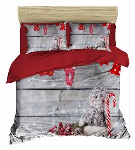 Satenska posteljina za bračni krevet/za produženi krevet 200x220 cm – Mijolnir