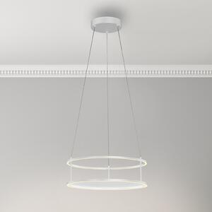 Paul Neuhaus Conni LED viseća lampa, bijela, Ø 50 cm, prigušiva, Bijela, Dnevni boravak/blagovaonica, Metal