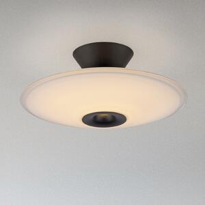 Paul Neuhaus LED stropna svjetiljka Elipsa, bijela/crna, Ø 35 cm, prigušiva, Crno, Dnevni boravak/blagovaonica, Staklo