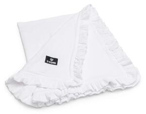 Bijela deka za bebe od muslina 80x100 cm – T-TOMI