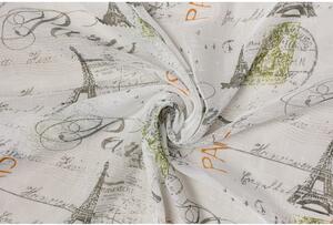 Bijela/siva prozirna zavjesa 140x245 cm Tour – Mendola Fabrics