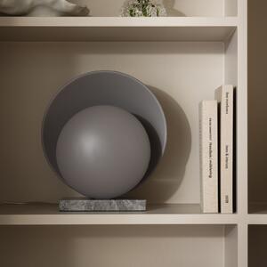 Globen Lighting ORBIT stolna lampa, siva, mramor, visina 32 cm, Sivo, Dnevni boravak/blagovaonica, Kamen