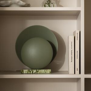 Globen Lighting ORBIT stolna lampa, zelena, mramor, visina 32 cm, Zelena, Dnevni boravak/blagovaonica, Kamen
