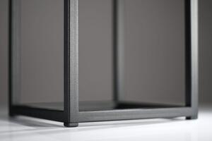 Crna minimalistička metalna žardinjera 22X22X50 cm