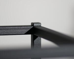 Elegantna siva metalna žardinjera LOFT FIORINO 22X22X50 cm