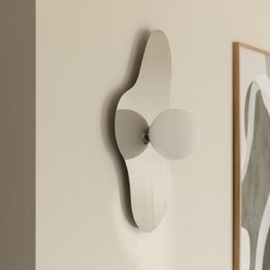 Globen Lighting ILLUSION zidna svjetiljka, krom, staklo, 60 cm, Sivo, Dnevni boravak/blagovaonica, Staklo