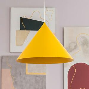 TK Lighting Viseća svjetiljka Cono, 1 žarulja, Ø 50 cm, žuta, E27, prigušiva, Žuta, Dnevni boravak/blagovaonica, Metal