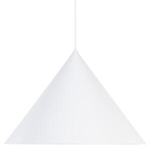 TK Lighting Viseća svjetiljka Cono, 1 žarulja, Ø 50 cm, bijela, E27, prigušiva, Bijela, Dnevni boravak/blagovaonica, Metal