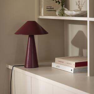 Globen Lighting Cannes stolna lampa, crvena, metalna, visina 40 cm, Crvena, Dnevni boravak/blagovaonica, Metal