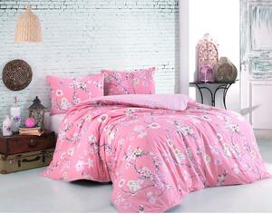 Ružičasta pamučna posteljina za krevet za jednu osobu 140x200 cm Ardenya – Mijolnir