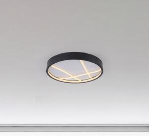 JUST LIGHT. GmbH Mikado LED stropna svjetiljka, Ø 40 cm, crna, prigušiva, Crno, Dnevni boravak/blagovaonica, Metal