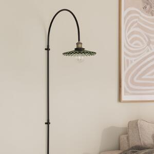 Globen Lighting Zidna lampa COBBLER, zelena, visina 150 cm, staklo, Crno, Dnevni boravak/blagovaonica, Staklo