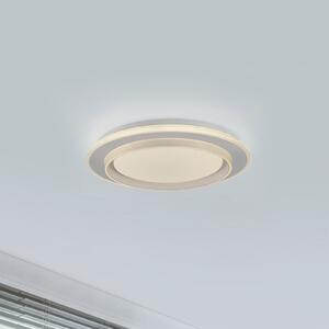 JUST LIGHT. GmbH LED stropna svjetiljka Lago Ø 40 cm bijela s daljinskim upravljačem, prigušiva, Bijela, Dnevni boravak/blagovaonica, Metal