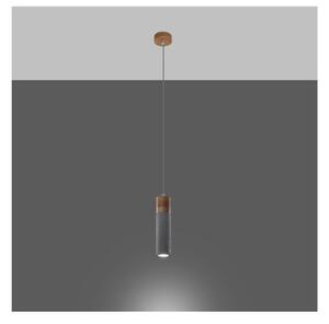 Siva viseća svjetiljka ø 7 cm Susanna – Nice Lamps