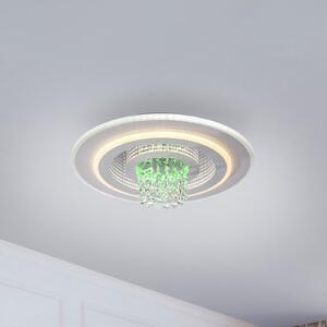 JUST LIGHT. GmbH Tolago RGB LED stropna svjetiljka, CCT, bijela, daljinski upravljač, prigušiva, Bijela, Dnevni boravak/blagovaonica, Metal