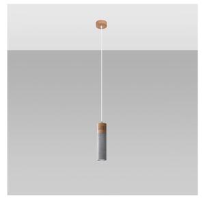 Siva viseća svjetiljka ø 7 cm Susanna – Nice Lamps