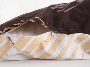 Smeđa pamučna posteljina za krevet za jednu osobu 140x200 cm Exclusive – B.E.S