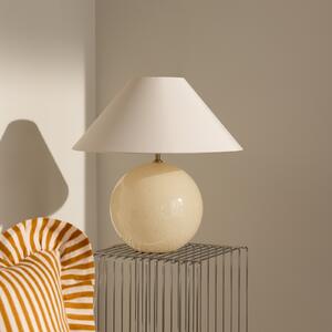 Globen Lighting Stolna lampa IRIS, krem, visina 45 cm, Bež, Dnevni boravak/blagovaonica, Tkanina / tekstil