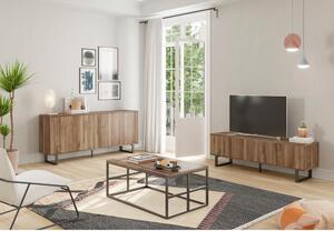 TV stol u dekoru oraha u prirodnoj boji 160x51 cm Laila - Marckeric