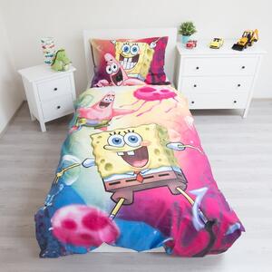 Pamučna dječja posteljina za krevet za jednu osobu 140x200 cm Sponge Bob – Jerry Fabrics