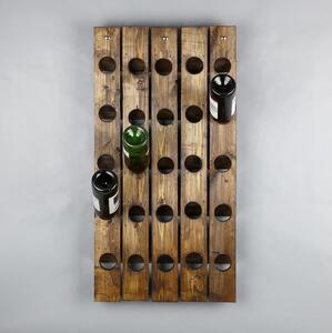 Zidni držač za vino ICKI 85x45 cm smreka