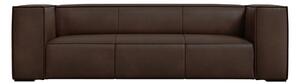 Tamno smeđa kožna sofa 227 cm Madame - Windsor & Co Sofas