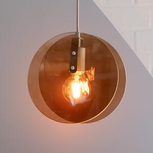 IT´S ABOUT ROMI IT'S Toledo viseća lampa, jantarne boje, Ø 25 cm, Smeđa / hrđa, spavaća soba, Staklo
