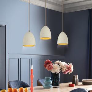 Schöner Wohnen SCHÖNER WOHNEN Traventa viseća lampa, 3 žarulje, bež, E27, prigušiva, Bež, Dnevni boravak/blagovaonica, Beton
