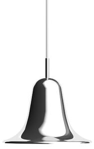Verpan Pantop viseća svjetiljka, krom, Ø 23 cm, metal, E14, prigušiva, Metalik, Dnevni boravak/blagovaonica, Metal