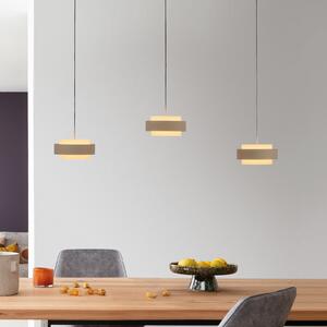 Schöner Wohnen SCHÖNER WOHNEN LED viseća lampa Elmo, sand breeze, 3 žarulje, 3000 K, prigušiva, Bež, Dnevni boravak/blagovaonica, Metal