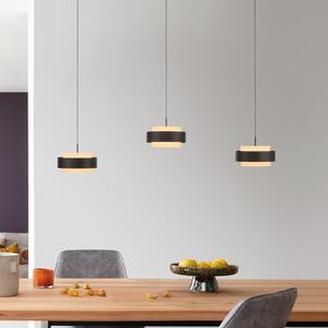 Schöner Wohnen SCHÖNER WOHNEN LED viseća lampa Elmo, crna, 3 žarulje, 3000 K, prigušiva, Crno, Dnevni boravak/blagovaonica, Metal