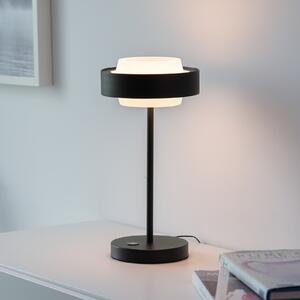 Schöner Wohnen SCHÖNER WOHNEN LED stolna lampa Elmo, crna, 3000 K, dimmer, prigušiva, Crno, Dnevni boravak/blagovaonica, Metal