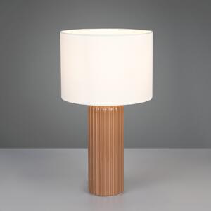 Reality Leuchten Stolna lampa Blair, visina 51 cm, moka, E27, keramička, Smeđa / hrđa, Dnevni boravak/blagovaonica, Keramika