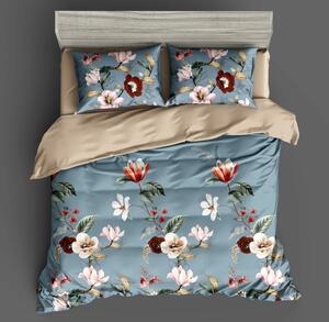 Fancy elegantna posteljina - cvjetno plava