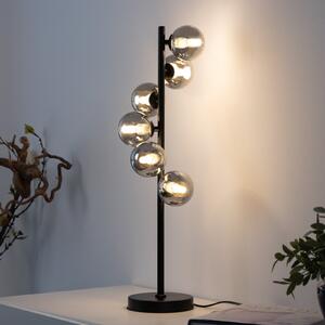 Schöner Wohnen SCHÖNER WOHNEN stolna lampa Dubai, dimljeno staklo, 6 žarulja, G9, Sivo, Dnevni boravak/blagovaonica, Staklo