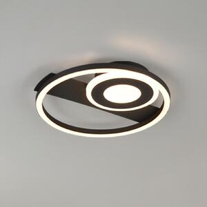 Reality Leuchten Horus LED stropna svjetiljka, crna, 2500 lm, 3000 K, metalna, prigušiva, Crno, Dnevni boravak/blagovaonica, Metal