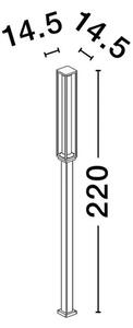 SOLSTICE STAJAĆA LAMPA LED 3000K 1105lm IP65 CRNA NL9030627