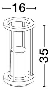 ELYSIUM STAJAĆA LAMPA E27 IP65 CRNA NL9030628